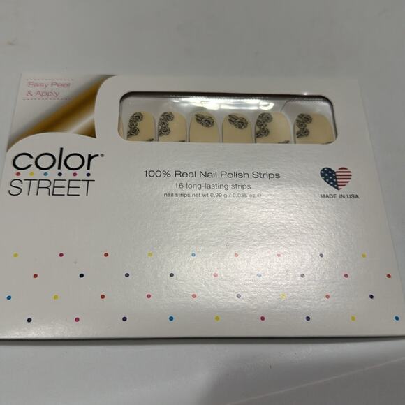 NWT Color Street "Anything Rose" Black Clear Roses Nail Strips - Picture 2 of 4